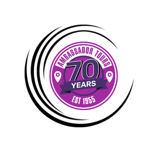 Ambassador Tours 70th Anniversary Badge